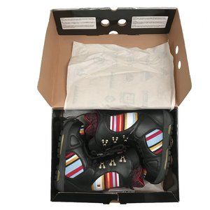 NEW $300 Burton Sabbath Snowboard Boots! Size 6 or 7 Black With Colorful Stripes